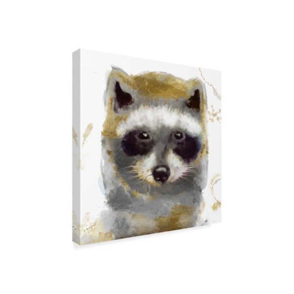 Color Bakery 'Golden Forest Raccoon' Canvas Art,18x18